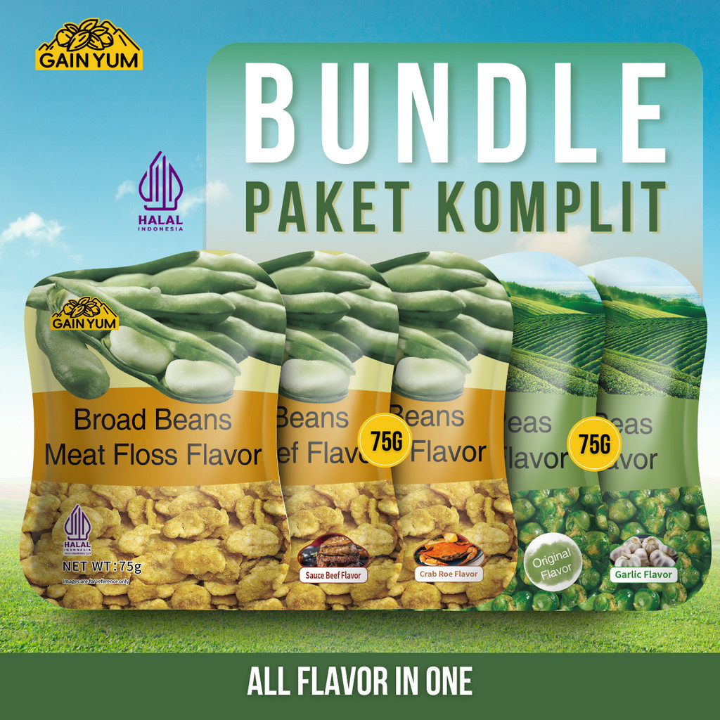 

Supplier UMKM l Paket kacang Koro Polong 75g (isi 7 bungkus kecil) Gainyum_Halal & BPOM