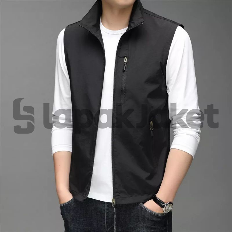rompi vest pria polos / rompi vest pria murah / rompi outdoor / rompi trend