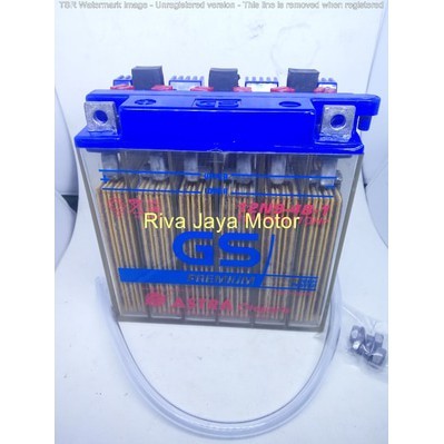 AKI ACCU 12N9-4B-1 ORIGINAL GS ASTRA 12 VOLT 9 AMPERE COCOK THUNDER 125, BAJAJ PULSAR VESPA PX EXCEL