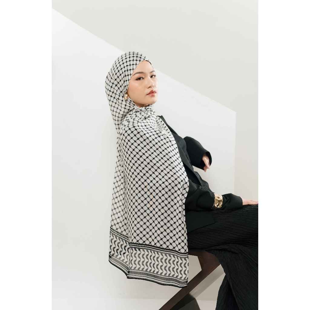 LEU Official - Keffiyeh Scarf | Pashmina Printed Modals