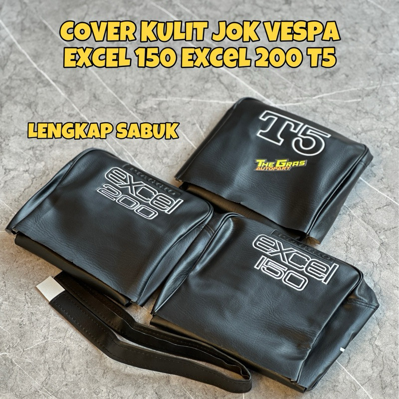 Cover Sarung Kulit Jok Vespa Excel 150 200 T5
