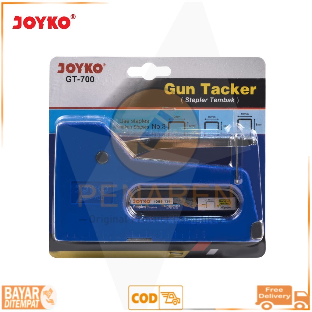 

STAPLER TEMBAK JOYKO [GT-700] / STAPLES / CEKREKAN / PENGOKOT / HEKTER GUN TACKER