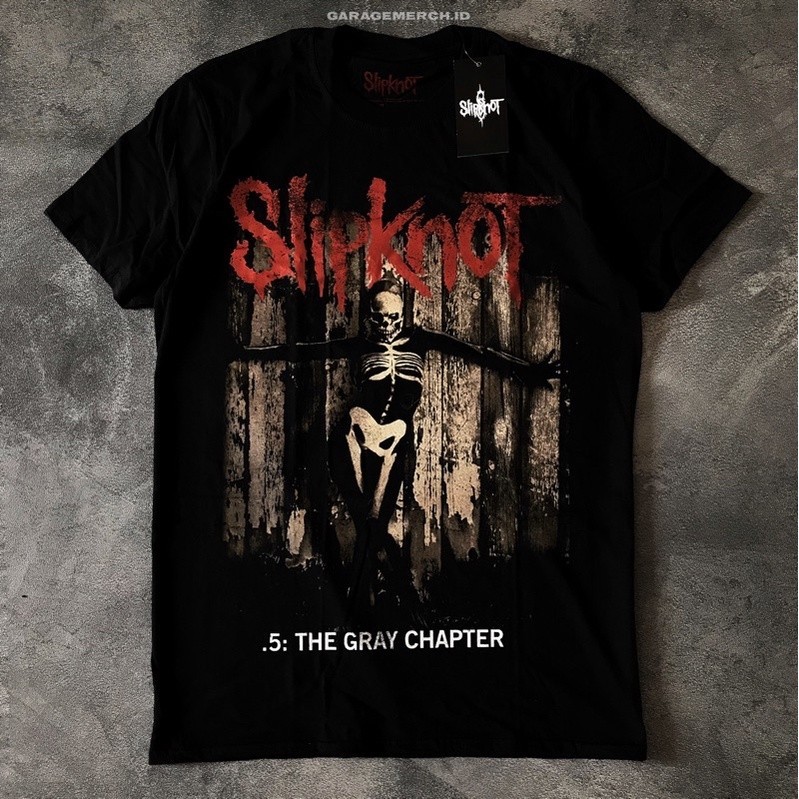 T-Shirt Slipknot - The Gray Chapter Album Bahan Cotton Combed 24s