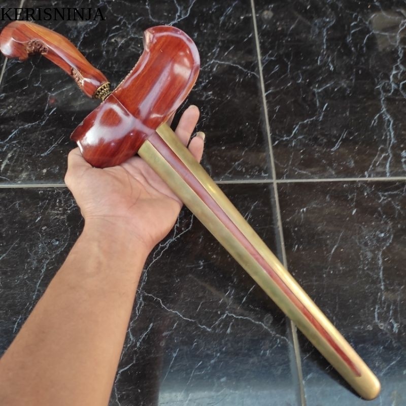 Warangka Keris Model Gayaman Gaya Surakarta Bahan Kayu Nogosari Alusan NJ15