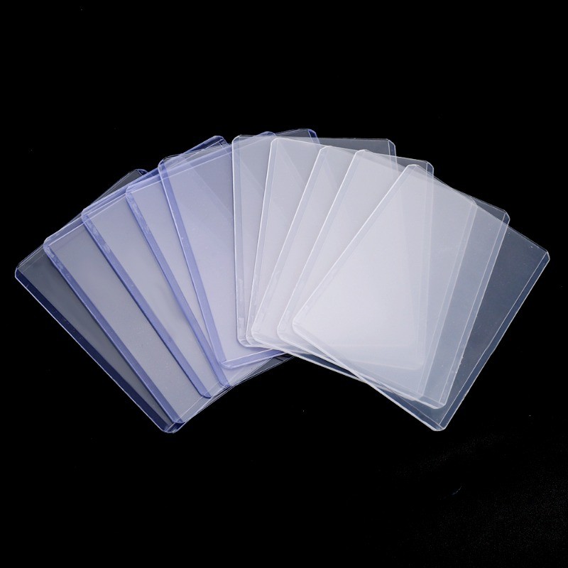 

PVC Clear Card Sleeve Anti-scratch Card Holder with Protective Film for Photo DIY Gaming Trading Card Holders Covers Wholesale