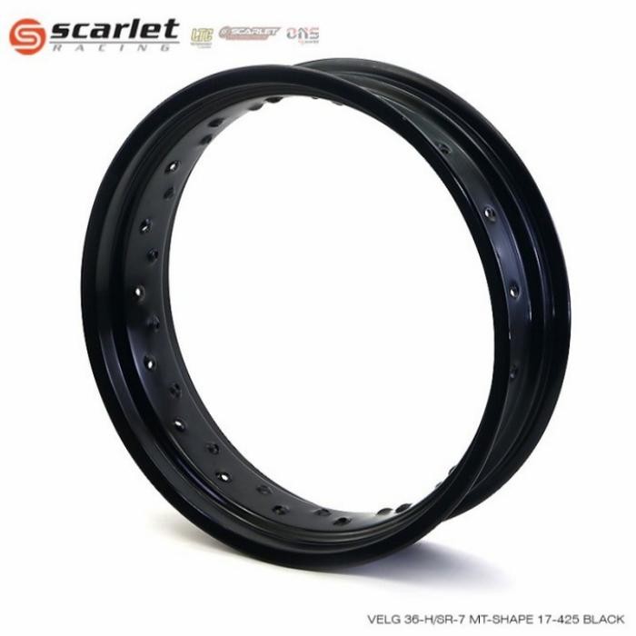 velg Scarlet 425 ring 17 hole 32 CRF 150 velg Scarlet 425 17 mt shape - Hitam, 425x17 hole 36