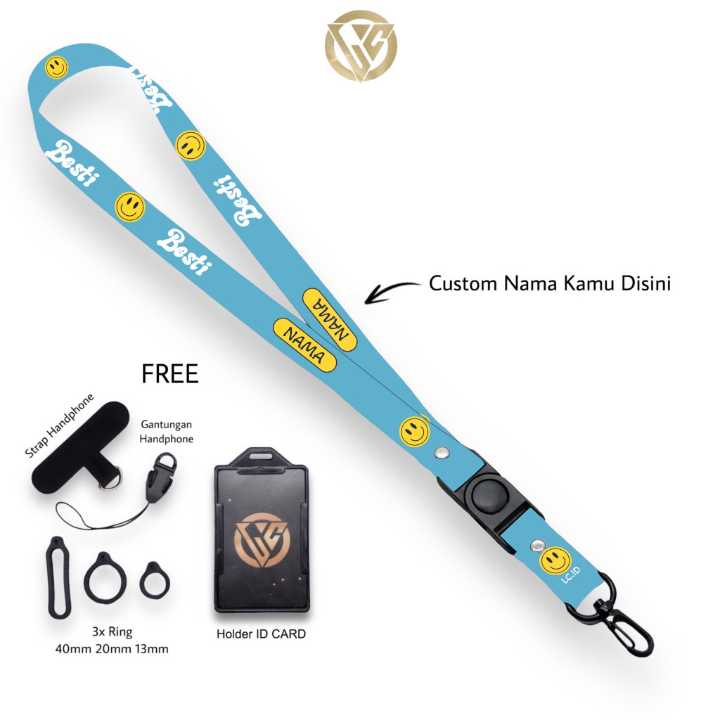 

Lanyard Craft Custom Nama Besti Series V2 Various Size