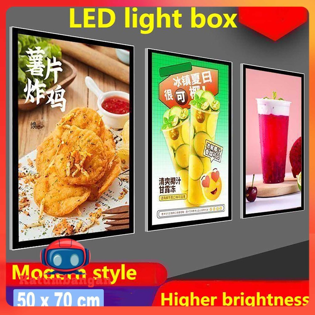 

EYOU Light Box Display Frame Poster LED Magnetic Acrylic EU Plug - YY-M-02