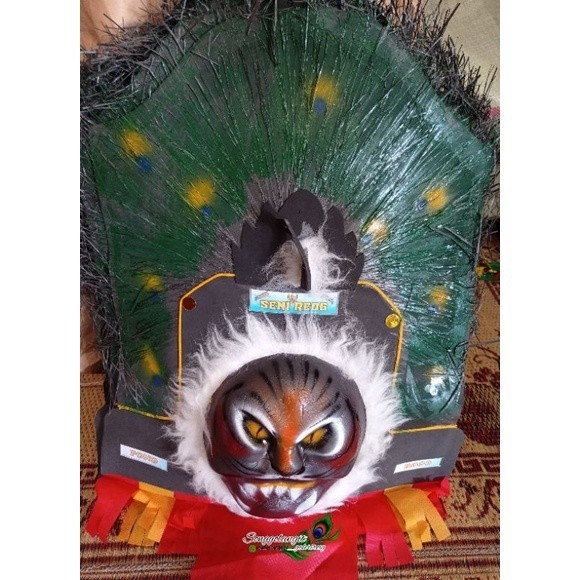 rehadkmoe "Topeng Reog Ponorogo Asli: Reog Mini Anak dari Bahan Spon