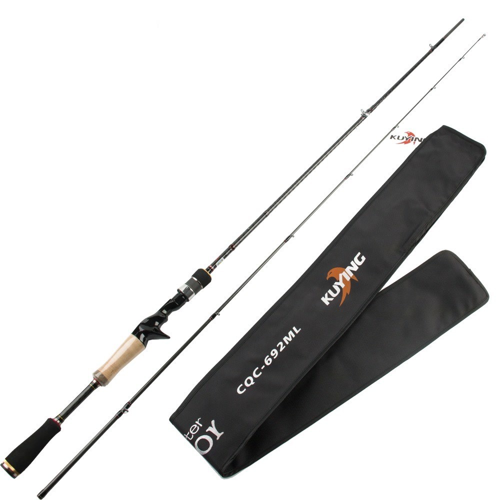 KUYING CONQUEROR Bass Master Fishing Rod Competation Level Spinning Casting 2 Sections 6'6" 6'7" 6'9