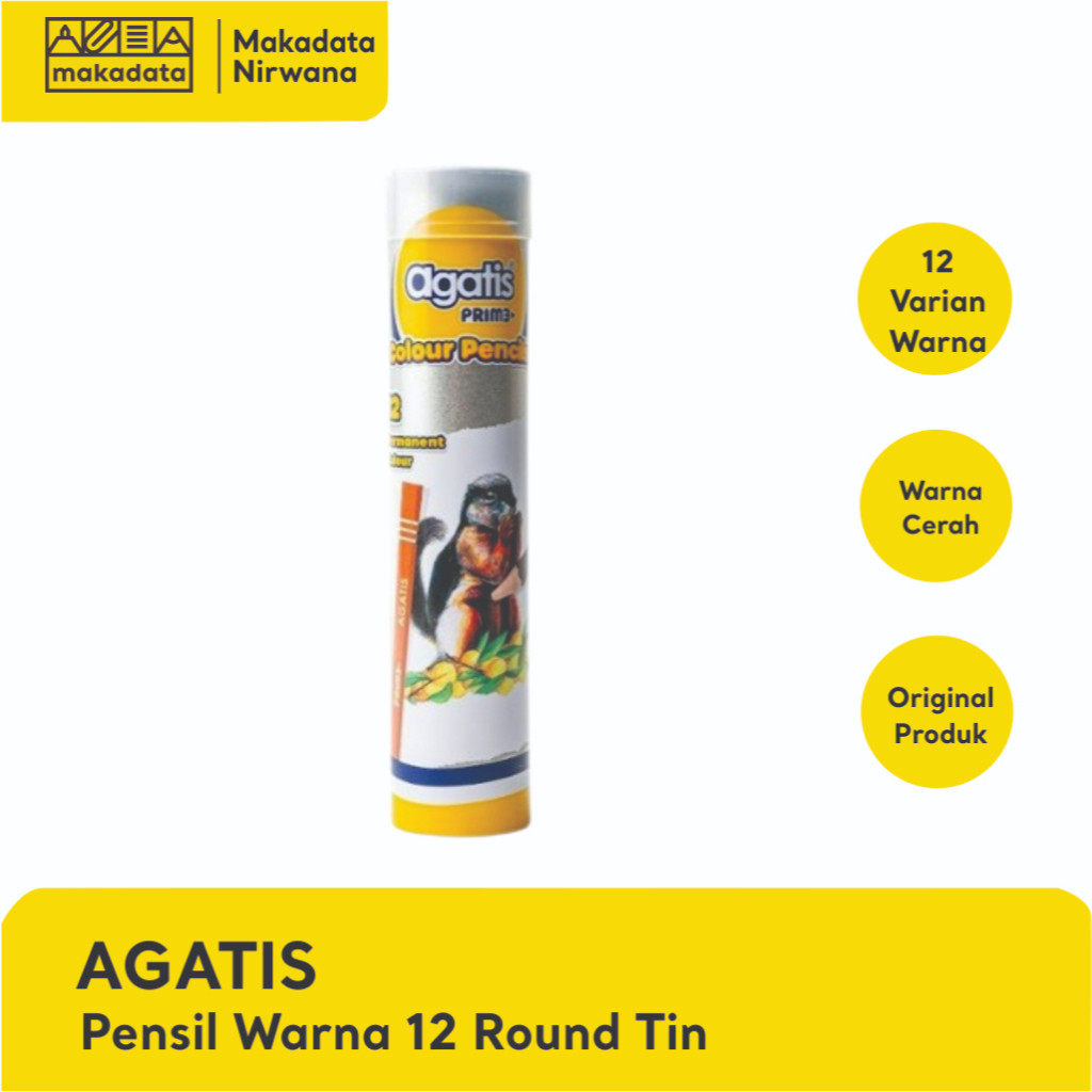 

Asaba Bandung-AGATIS PENCIL/PENSIL WARNA 12 WARNA ROUND TIN (1 PCS)