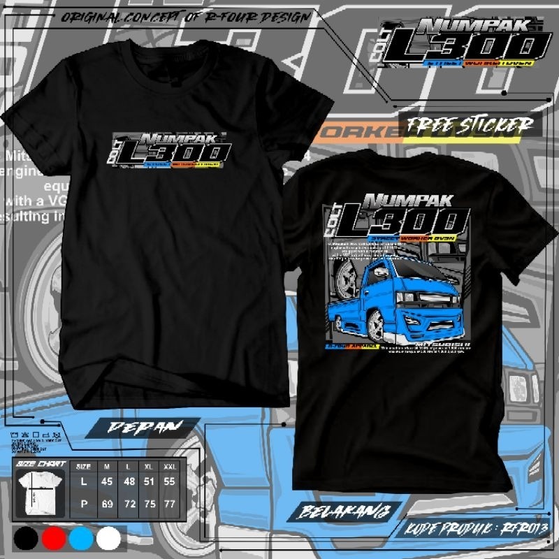 RFR. 013 -  KAOS L300  KAOS TERBARU KAOS NUMPAK L300