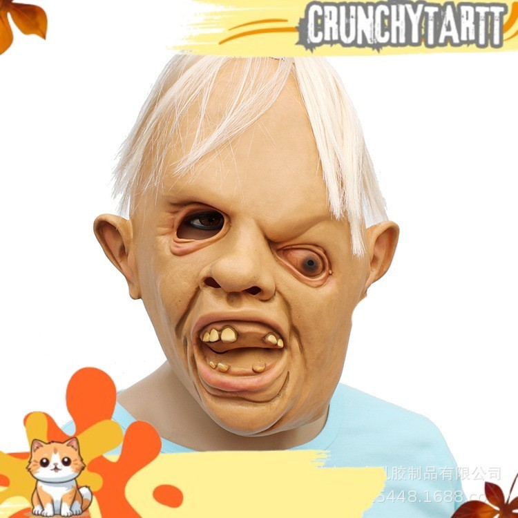 VIRALL TOL-24 topeng latex karet wajah meleleh monster head mainan prank halloween E.COS