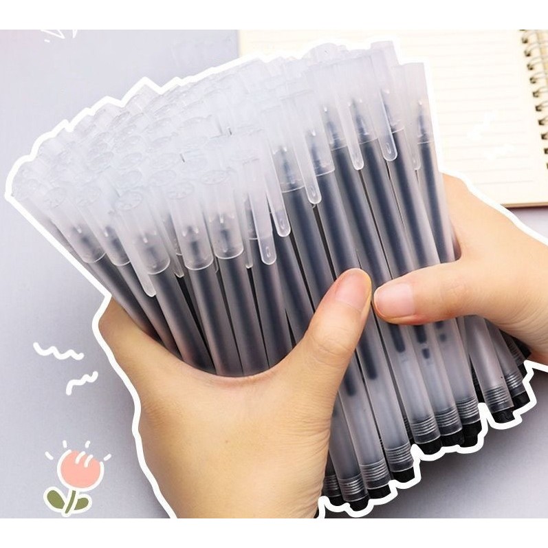 

50pcs Pulpen Pena Pen Pulpen 1 Pack Transparan Gel Pen Bolpoin Aesthetic Pulpen Lucu Pena Alat Tulis Stationery Korea Harga Grosir barang aesthetic