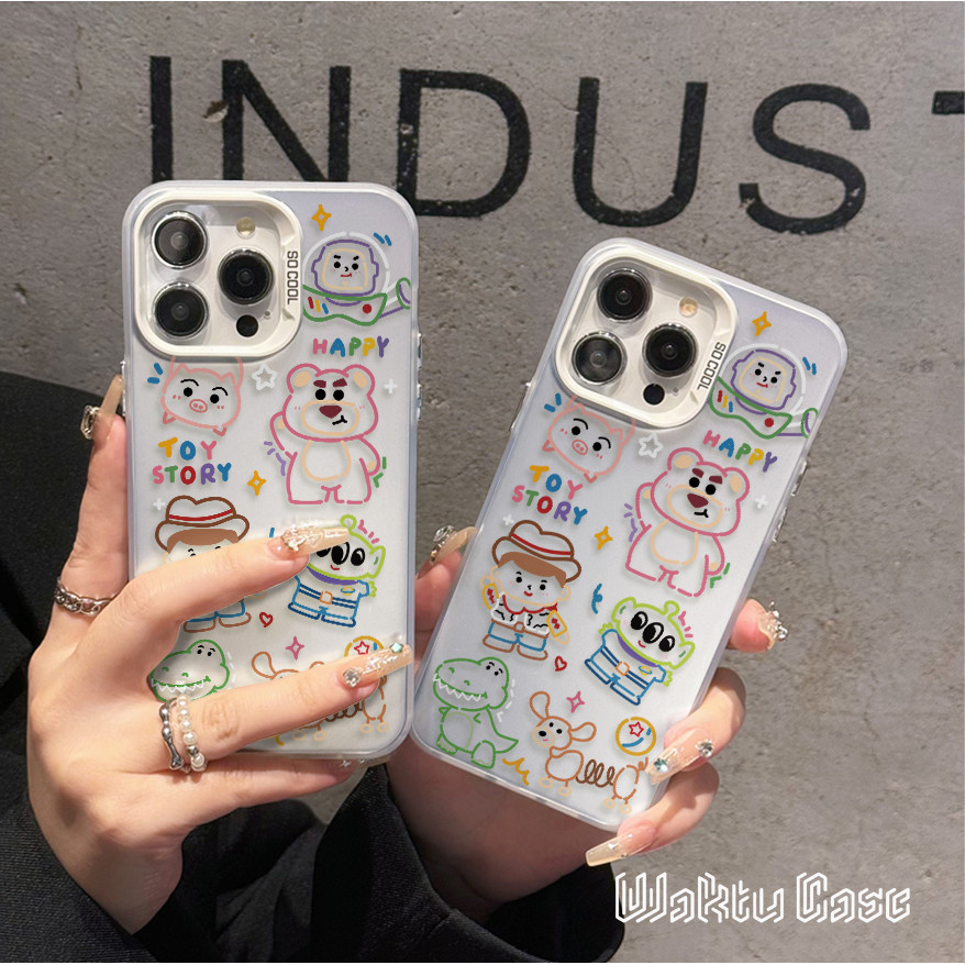 Casing Hard Case Iphone 11 12 13 14 15 16 Pro Max 7 8 Plus Xr Xs Max IMD Fashion Toy Story Buzz Ligh
