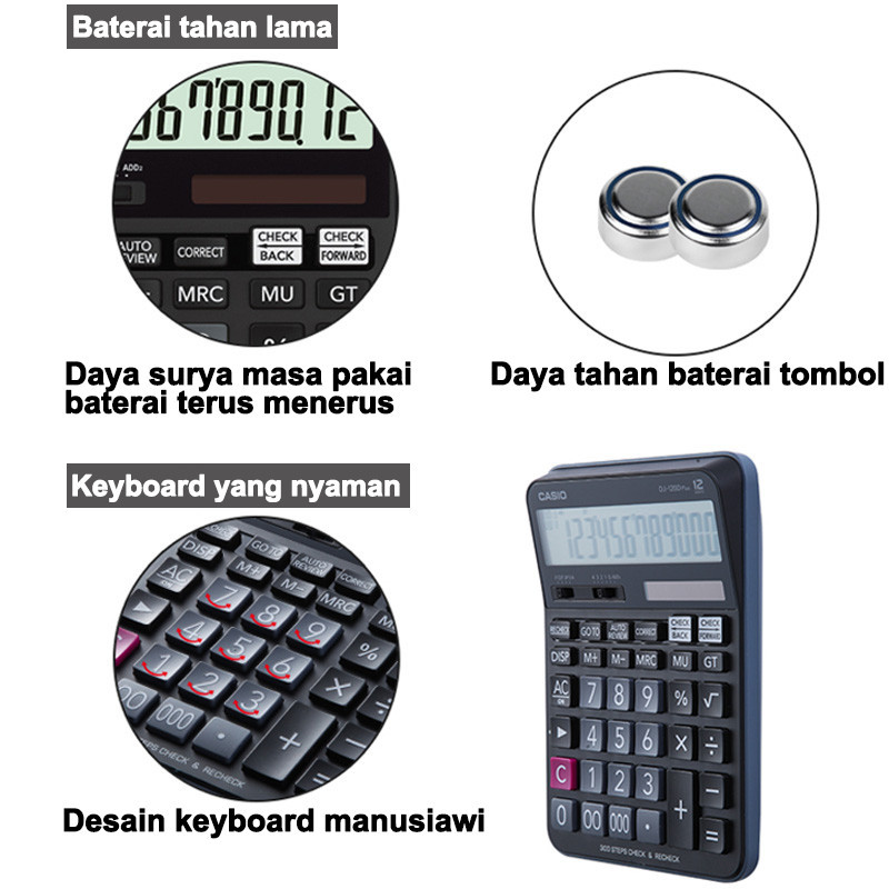 

mg Kalkulator Casio MJ 120D PLUS CHECK CORRECT Kalkulator Meja Check Correct 100% asli