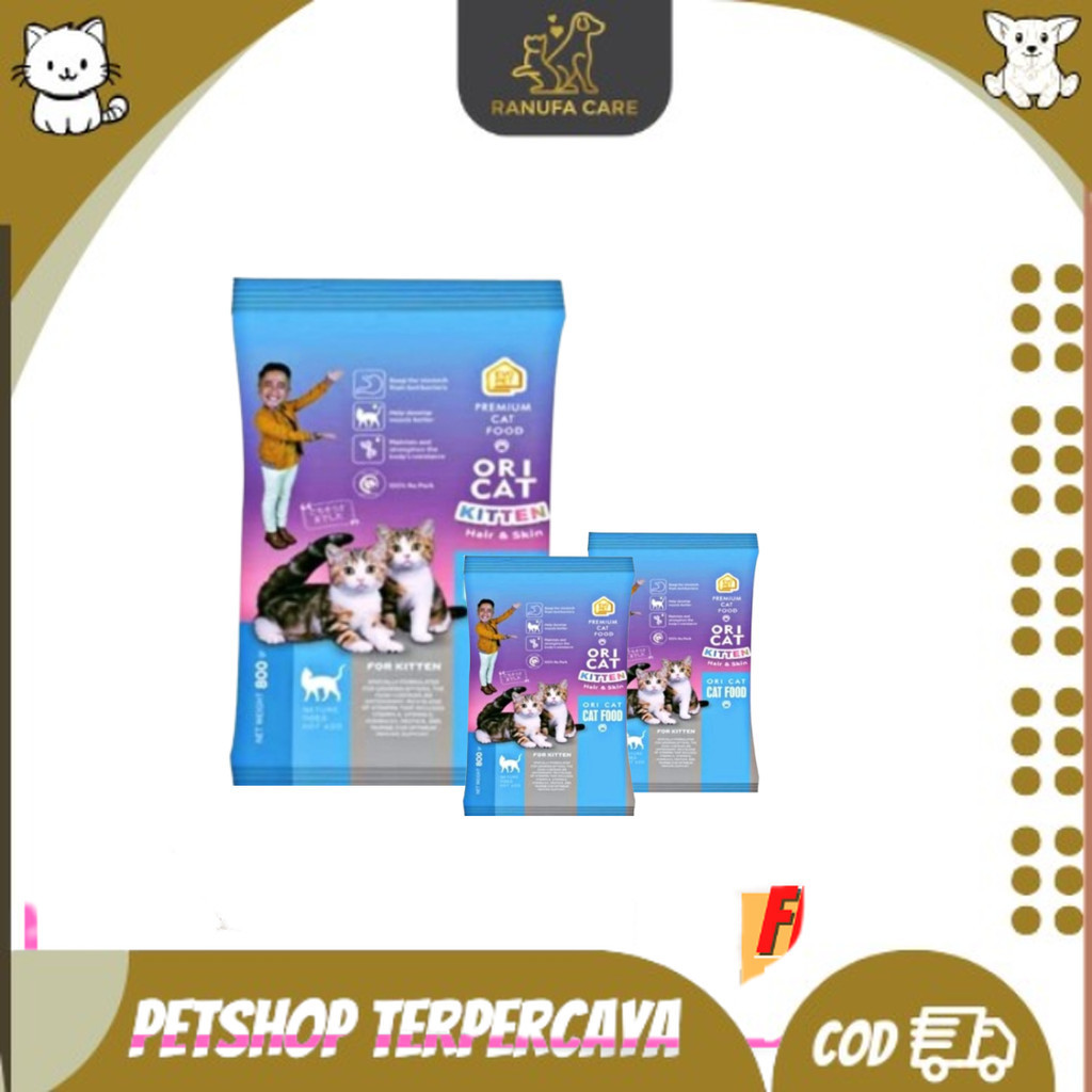 

Makanan Kucing Repack Ori Cat Food Kitten 800gr|REPACK