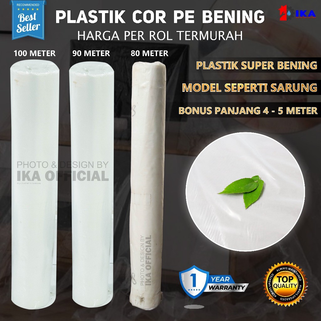Sab Plastik Bening Cor Besar Bobin Transparan Roll / Plastik Cor Bening Tebal / Plastik Roll Pe Cor