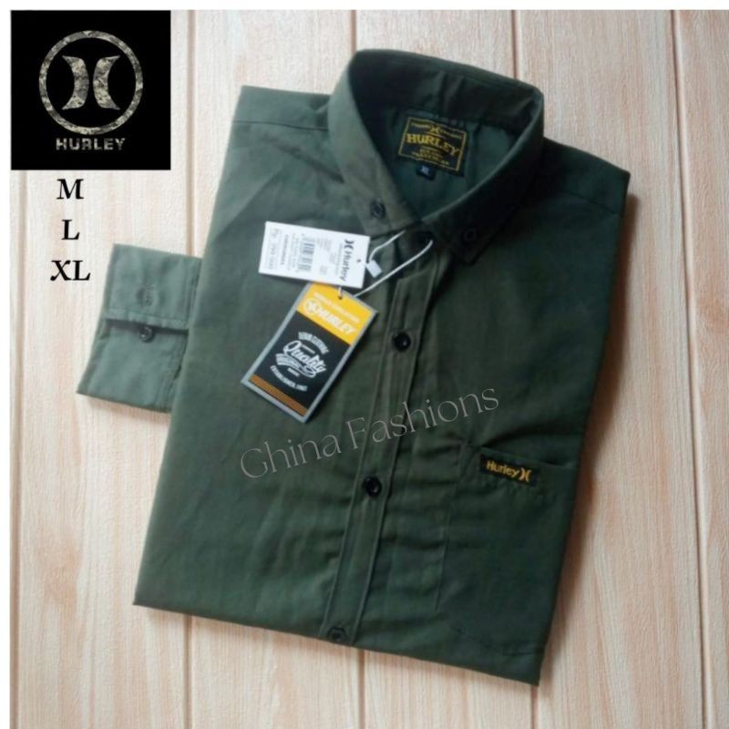 Hem Terkini / Baju Kemeja cowo gatlemen Hem pria lengan panjang slimfit casual ( COD ) oxpor warna  