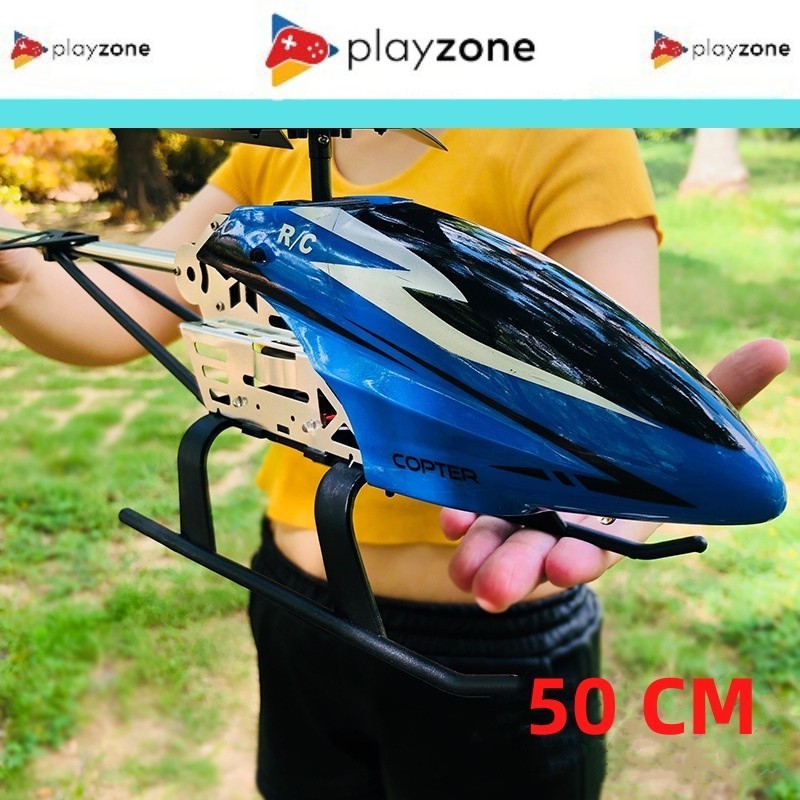 F528 4CH 50CM Pesawat ukuran besar 2.4G Remote Control Helicopter Baterai 1000mAh Alloy LED Helikopt