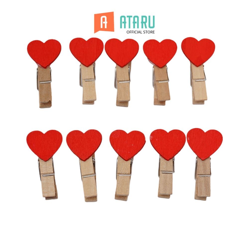 

Ataru Set 10 Pcs Penjepit Kertas Heart - Merah Alat Klip Jepitan Kertas Dokumen Perlengkapan Kantor Dan Sekolah