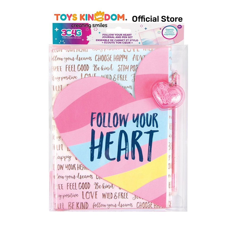 

Toys Kingdom Make It Real Set Follow Your Heart Journal & Pen Toy Kids Toy Girls Toys Alat Tulis Anak Perempuan Set Jurnal Dan Pulpen