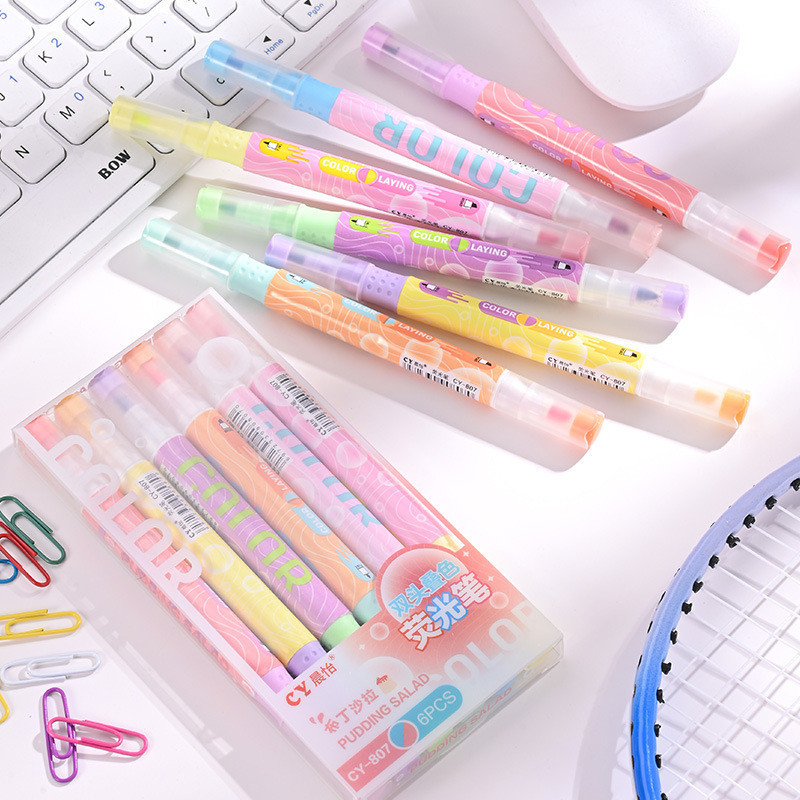 

2IN1 STABILO DAN SPIDOL DENGAN 12 WARNA/ STABILO HIGHLIGHTER LUCU