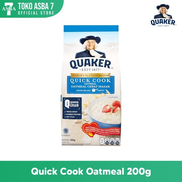 

QUAKER QUICK COOKING OATMEAL 200G