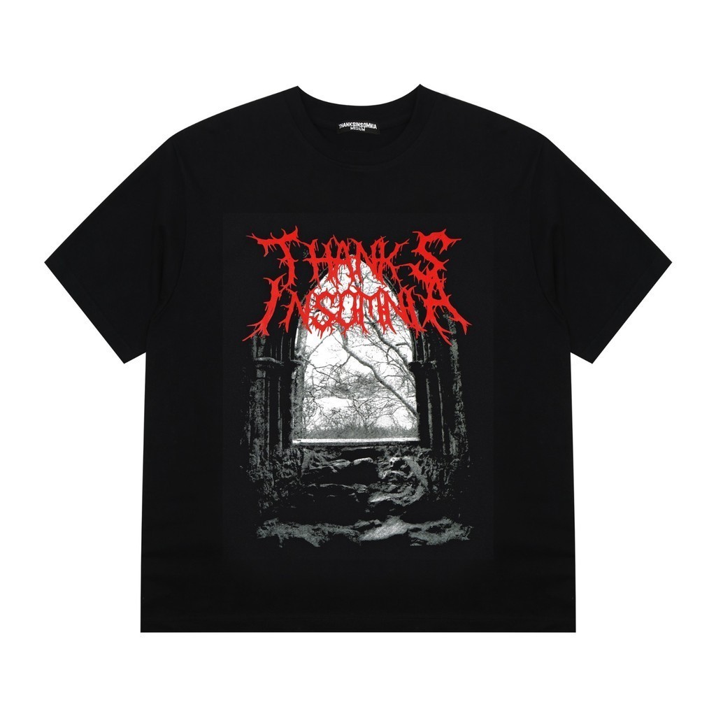 Boxy Fit T Shirt Original Kaos Beatrix Black Thanksinsomnia