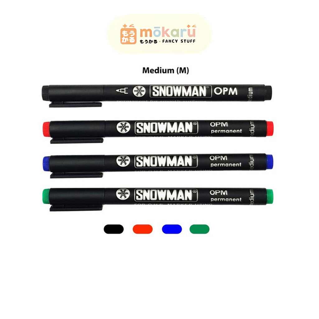 

Snowman OHP M Medium OPM Permanent Permanen Berkualitas