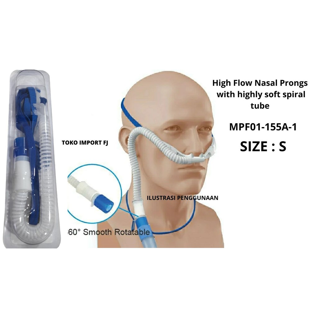 Nasal Prong Mask High Flow Nasal Cannula HFNC MPF01-155A-1 S - READY
