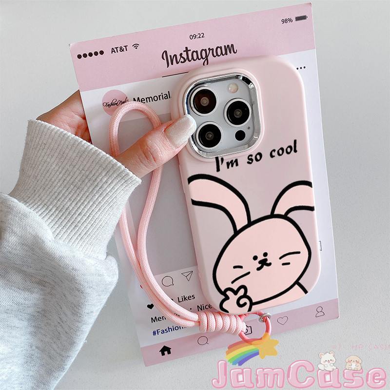 【Jam Case】case VIVO kelinci kartun Casing ponsel cocok untuk VIVO Y02 Y15S Y02S Y17 Y93NONE Y93HAVE 