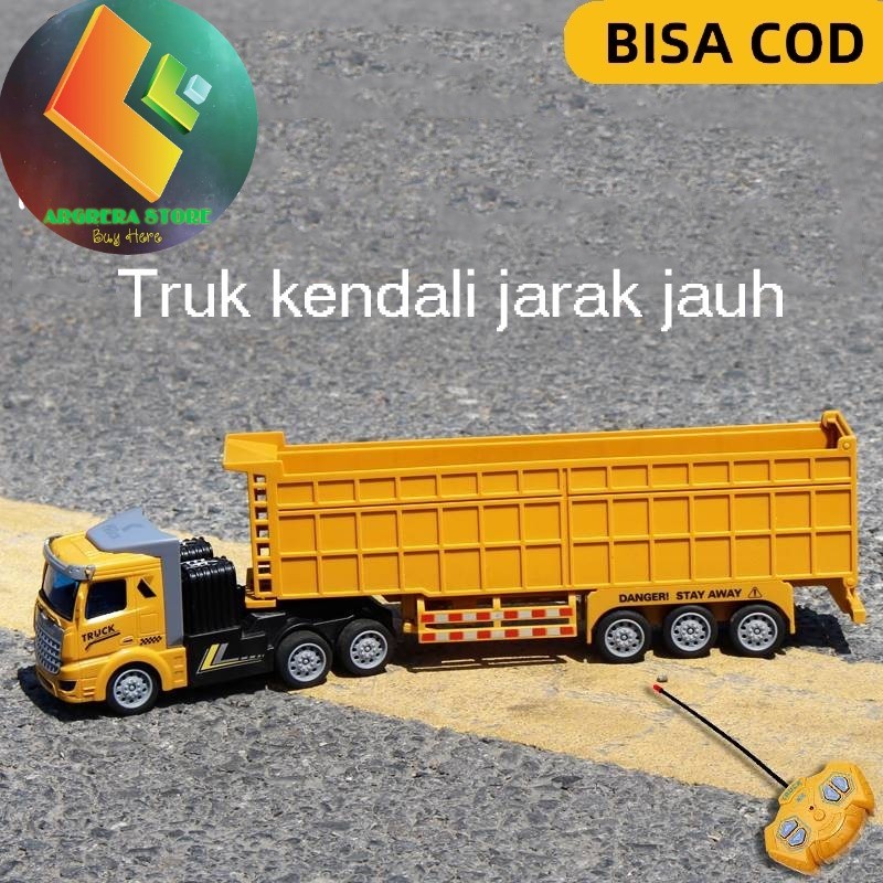 Remote control mobil truk pasir-Remote control mainan dump truck-Anak laki-laki hadiah remote contro