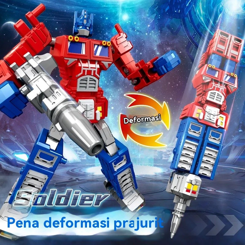 

Optimus Prime Transformer Pen Transformer Pen Pena Mainan Robot King Kong Pena Mainan Anak Laki-laki Mainan Belajar Bolpoin diy