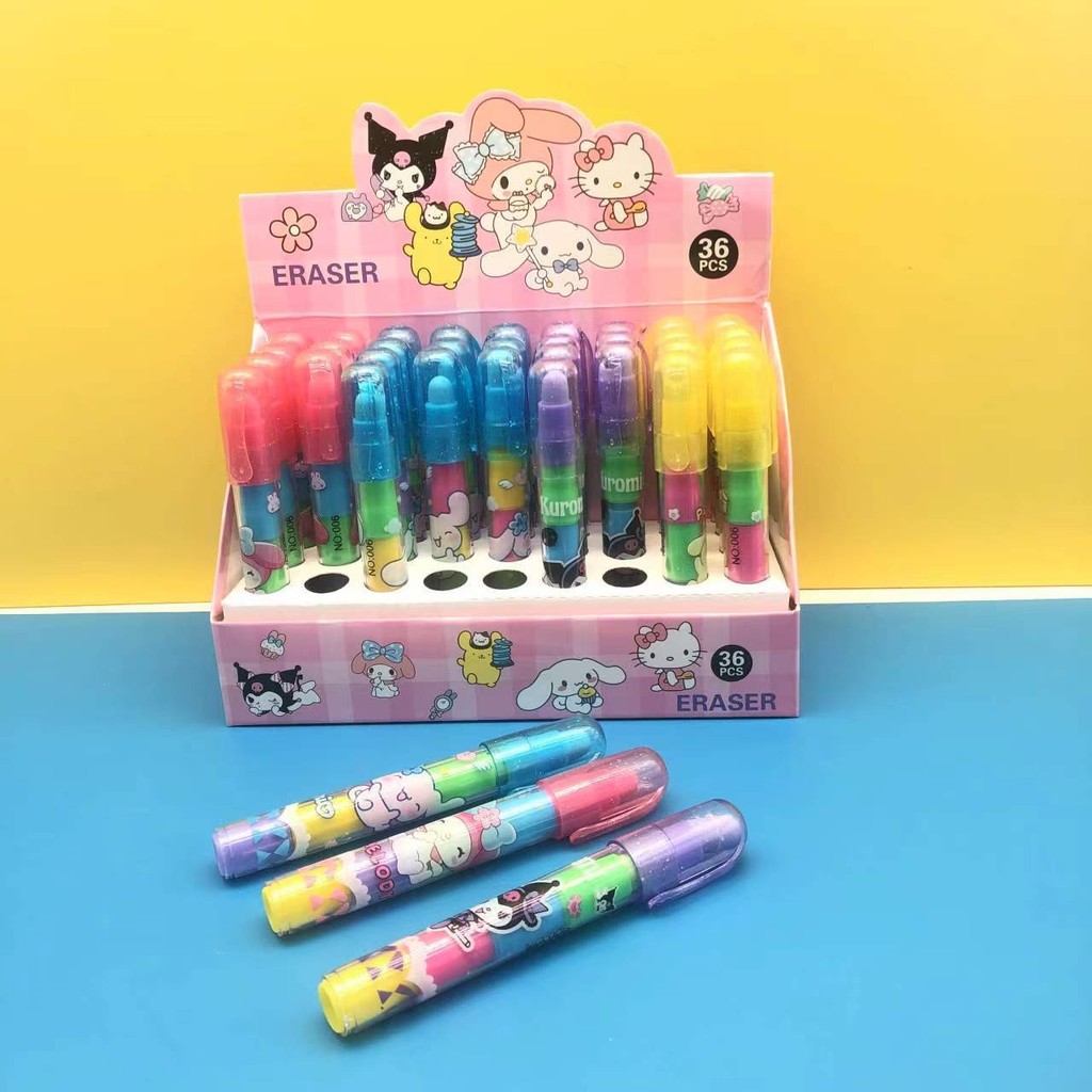 

Penghapus Cabut Susun Sanrio Karakter Kuromi Melody Monroll Lucu - BC0486