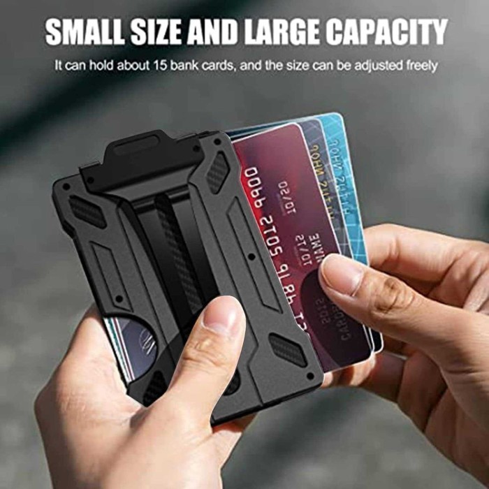 

THFS Dompet Kartu Pria Card Holder Magic Wallet Aluminium M4T1TA