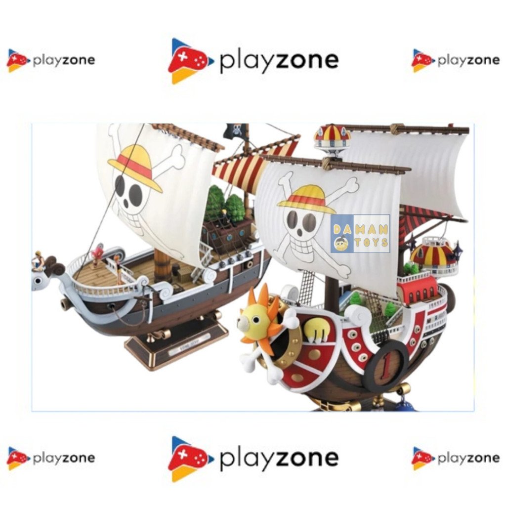 Action Figure One Piece Kapal Thousand Sunny Go Pajangan Anime Koleksi