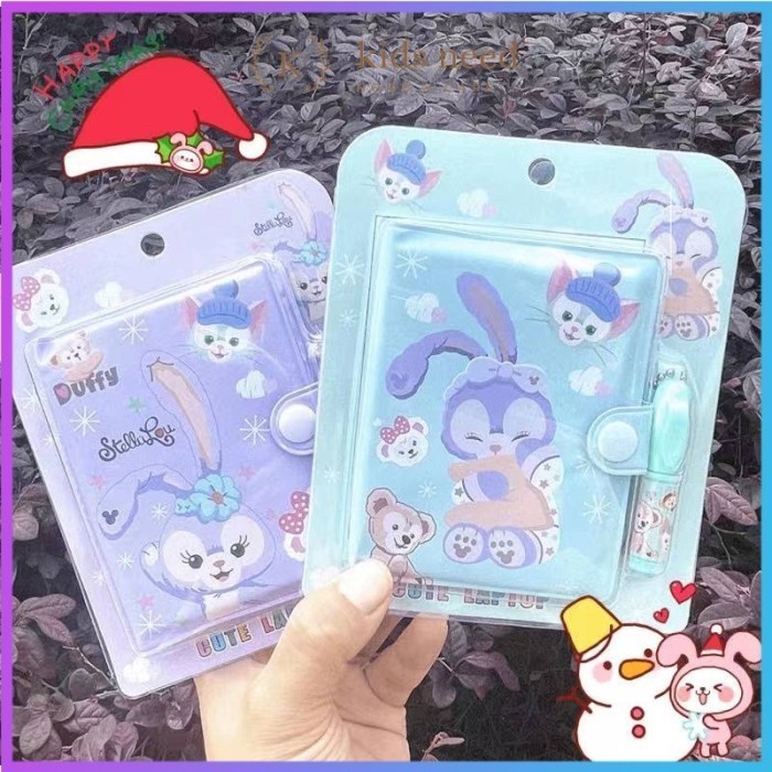 

ACEH.ANSA Buku Dairy Kancing Karakter Lucu/Memo+Pen Mini Imut/Notebook BTS - dinosaur