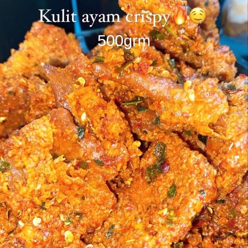 

keripik kulit ayam crispy 500g READY