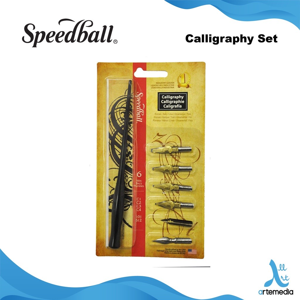 

Gramedia Surabaya - Speedball Calligraphy Nib and Pen Holder Dip Pen Set Pena Kaligrafi