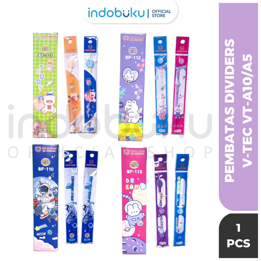 

( 20 Pcs ) Isi Pulpen Gel / Refill Gel Pen / Refil Pulpen Jel Karakter Lucu SARAFI BRAND