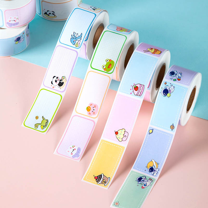 

DECORRY (SLN01) Stiker Sticker Label Nama Persegi Panjang isi 250 pcs 1 Roll Label Nama Barang Anak Unisex