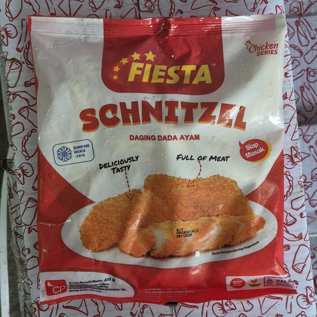 

Fiesta Schnitzel, Daging Dada Ayam - 500 Gram