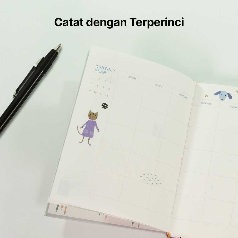 

RB DingDongTu Buku Diary 365 Hari Daily Journal Hard Cover 128 Lembar - DDT-4083 [ FYSshop ]