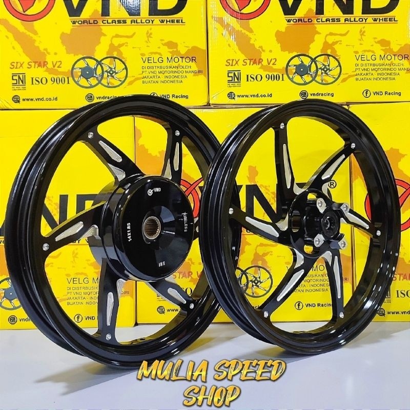 VND Velg Racing Six Star V2 F : 1.60x14 & R : 1.85x14 - Vario 125/ Vario 150 Mjs Speed Shop