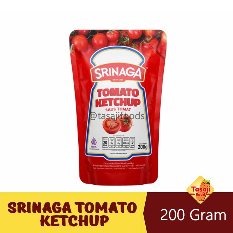 

Srinaga Tomato Ketchup 200 Gram Saus Tomat