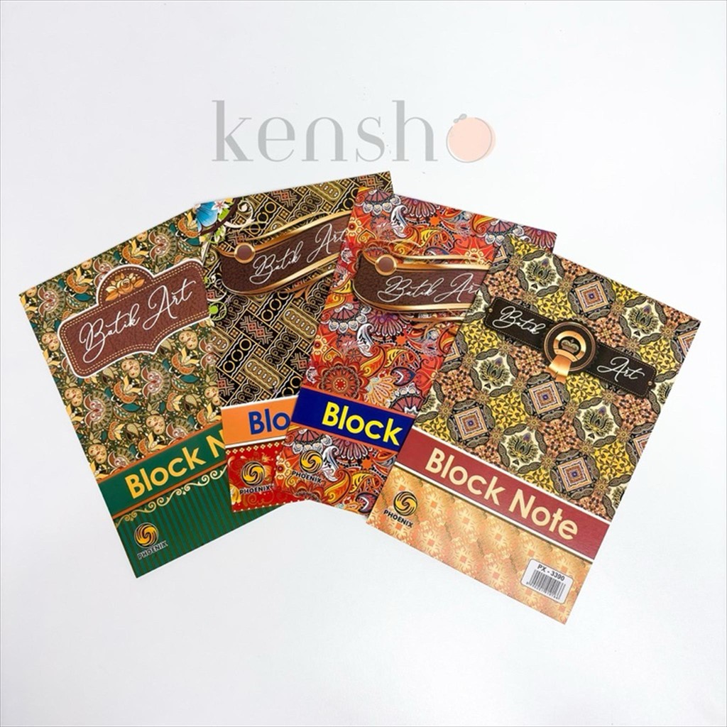 

KENSHO 12 Pcs Buku Block Note Batik Ukuran A5 / Buku Catatan Seminar