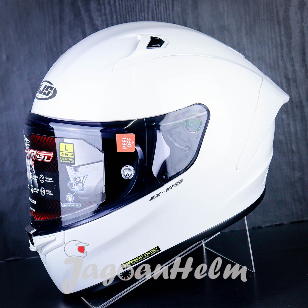 HELM NJS ZX-1R GT SOLID | VISTA WHITE | NJS ZX1 R GT