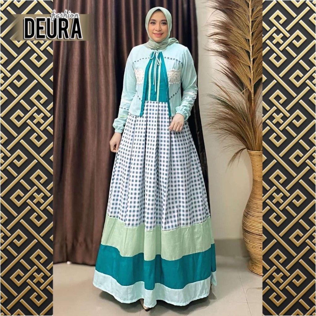 DEURA FASHION - Set Gamis Wanita Deura SD-441 / Gamis Deura Terbaru / Gamis Deura Original