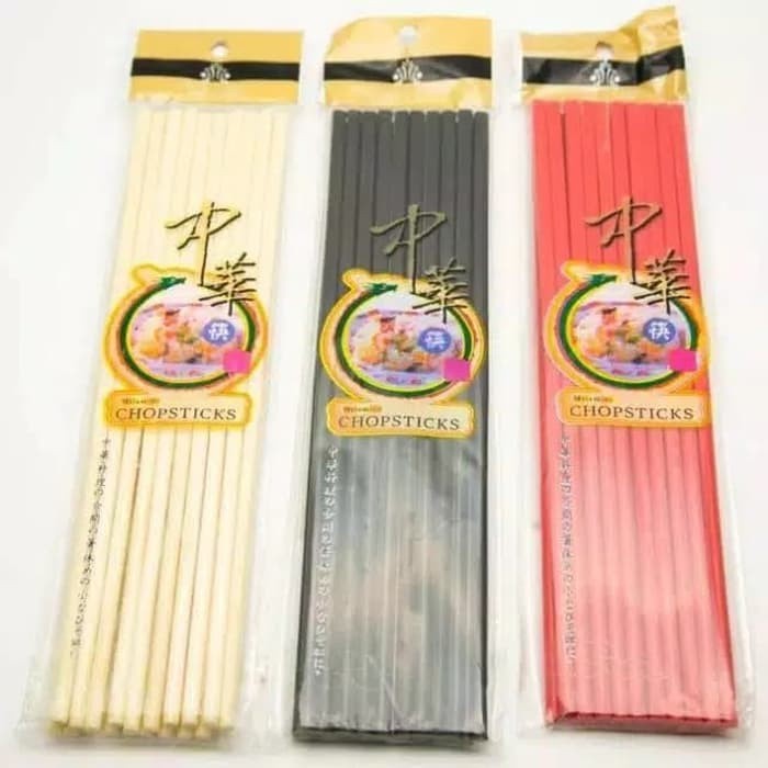INDOGLASS / DINEMATE Sumpit Melamin Panjang Putih | Merah | Hitam